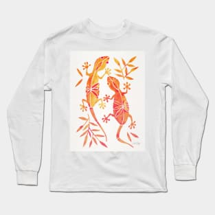 geckos fire Long Sleeve T-Shirt